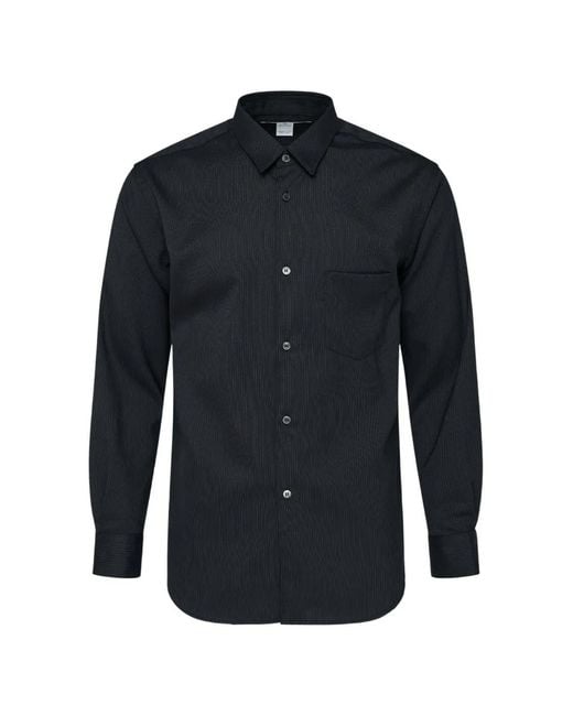 Comme des Garçons Blue Pinstripe-Patterned Shirt for men