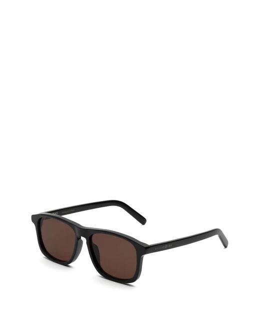 MM6 by Maison Margiela Black Lunettes De Soleil À Monture Rectangulaire