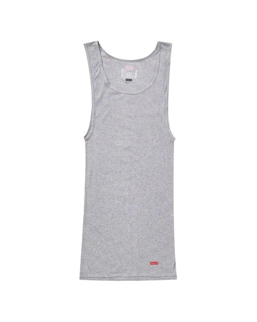 Supreme Gray Hanes Tank Top (Set Of Three) for men