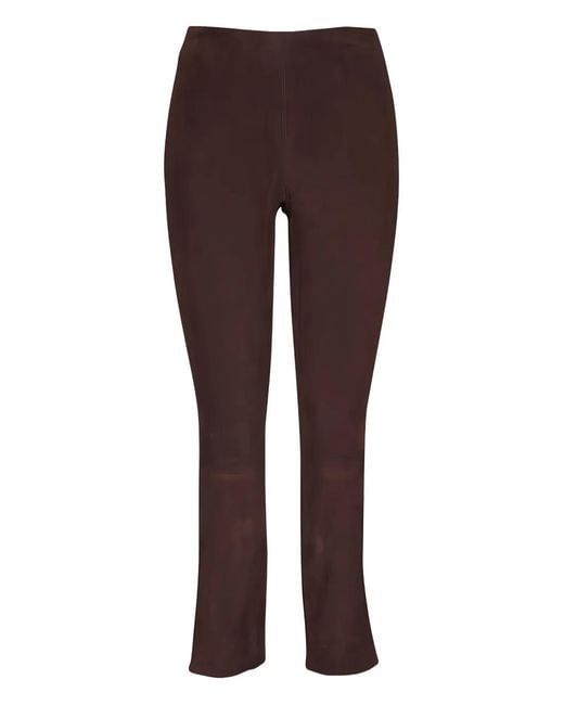 Pantalones Con Abertura En El Dobladillo Vince de color Brown