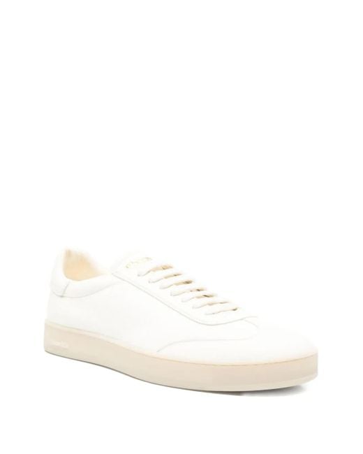 Church's White Lace-Up Round-Toe Sneakers for men