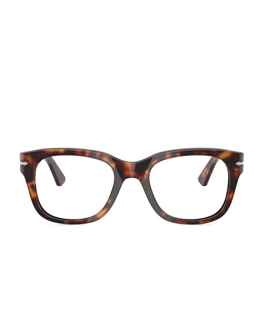 Persol Brown Round-Frame Glasses