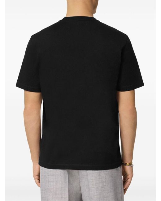 Versace T-Shirt mit grafischem Print in Black für Herren