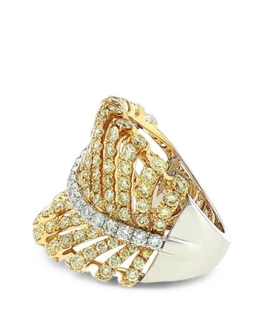 HYT Jewelry Metallic Embellishment Diamond Ring