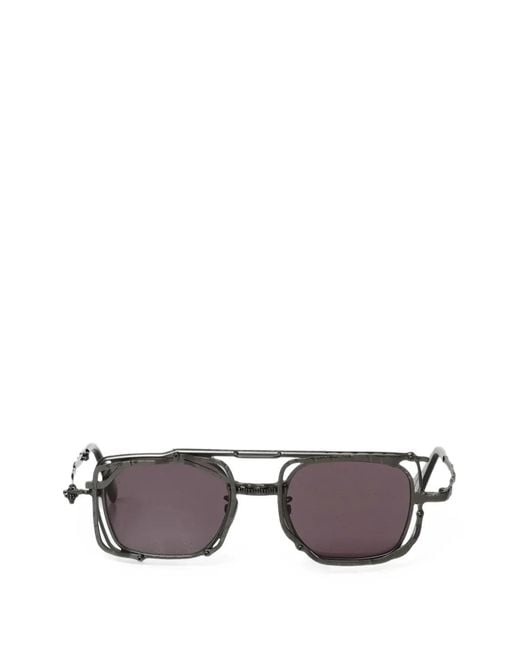 Kuboraum Gray Z51 Geometric-Frame Sunglasses for men