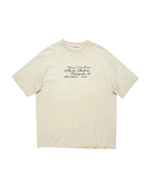 Acne グラフィック Tシャツ White