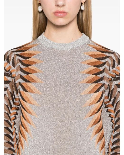 Rabanne Gray Lurex Jacquard Maxi Dress