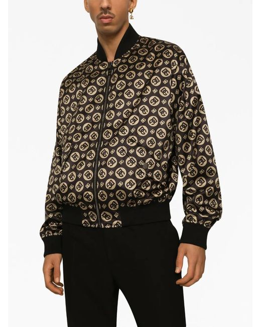 Dolce & Gabbana Black Bomber Jackets for men
