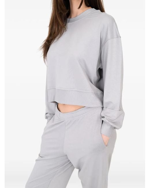 On/Off Essentials White The Solace Crew Neck Sweatshirt