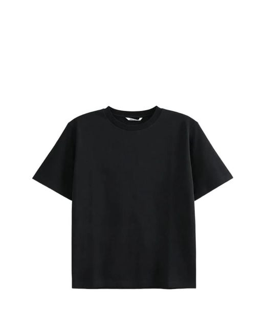 Auralee Black Short-Sleeve T-Shirt