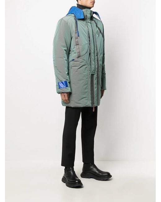 A_COLD_WALL* Blue Iridescent Padded Coat for men