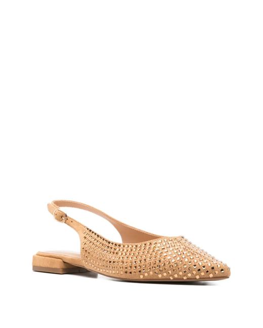 Keys Natural Pointed-Toe Sandals