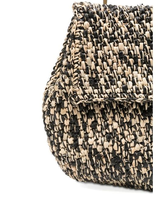 IBELIV White Zaz Woven Mini Bag