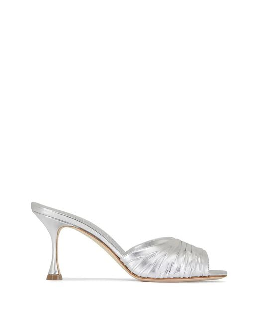 Manolo Blahnik White Pirua Sandals