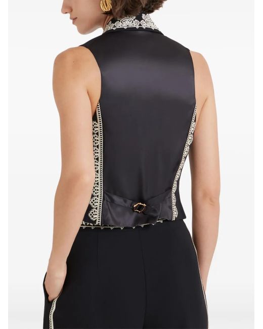 Temperley London Black Lottie Waistcoat