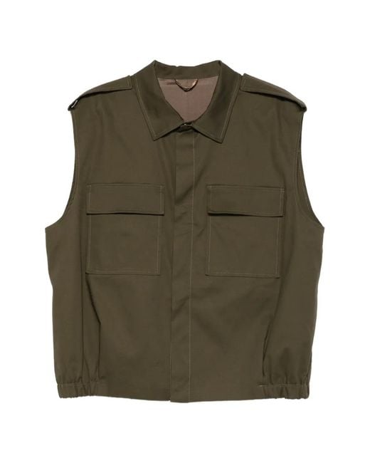 Imperial Green Chest-Pocket Gilet for men