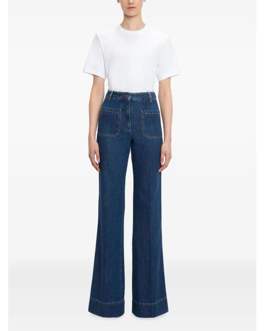Victoria Beckham Alina ストレートジーンズ Blue