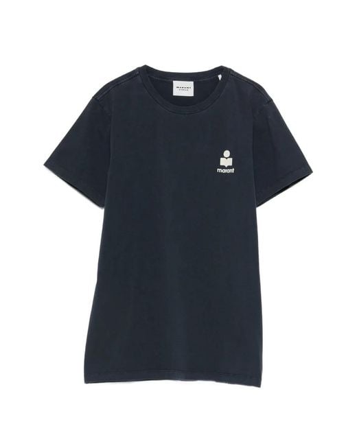 Isabel Marant Blue Aby Cotton T-Shirt
