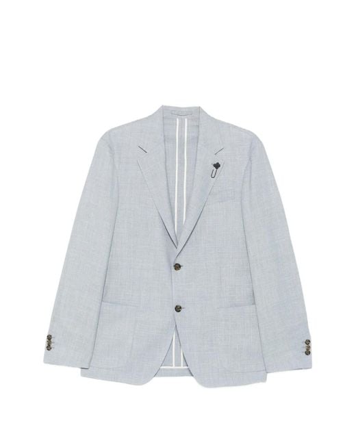 Lardini Blue Blazer Roma À Simple Boutonnage for men