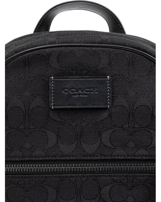 Mochila Con Motivo COACH de hombre de color Black