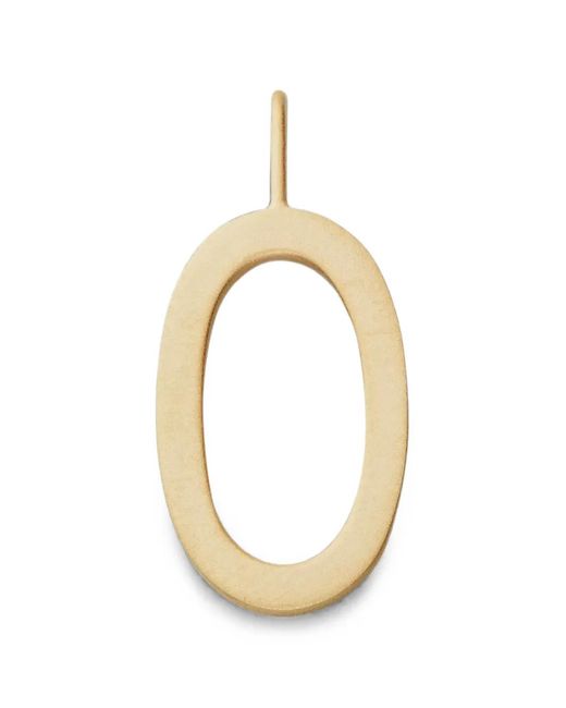 Design Letters Metallic Letter O Pendant