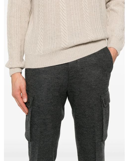 メンズ Corneliani ドローストリング カーゴパンツ Gray