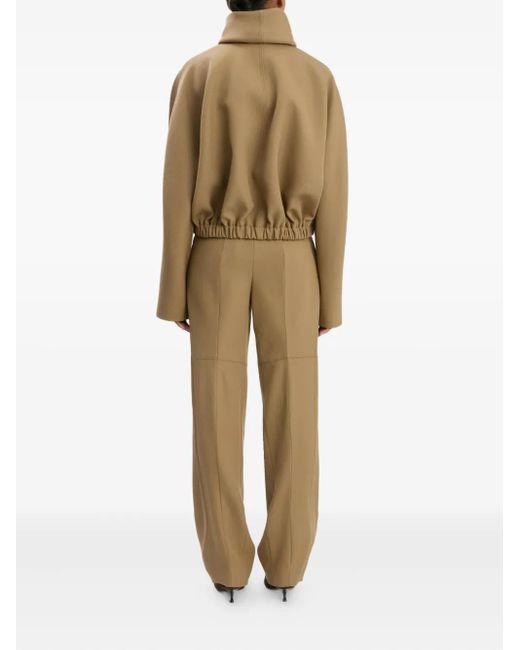 Chaqueta bómber con cuello vuelto Victoria Beckham de color Green