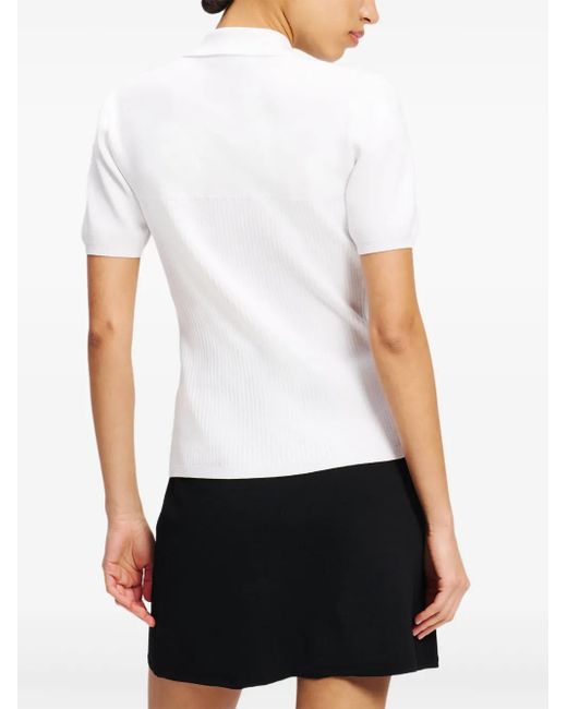 Karl Lagerfeld ロゴボタン ポロシャツ White