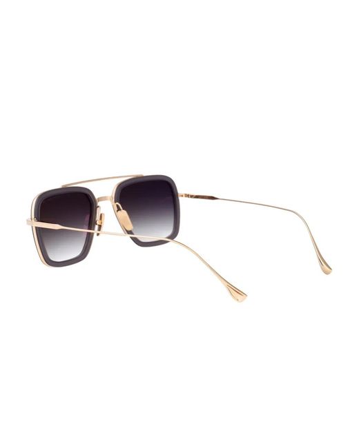Dita Eyewear Metallic Square-Frame Sunglasses