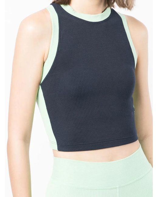 The Upside Blue Solstice Monte Performance Top