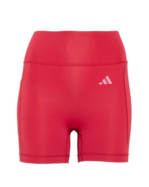 Adidas Red X Entire Studios Side-Pocket Logo Shorts