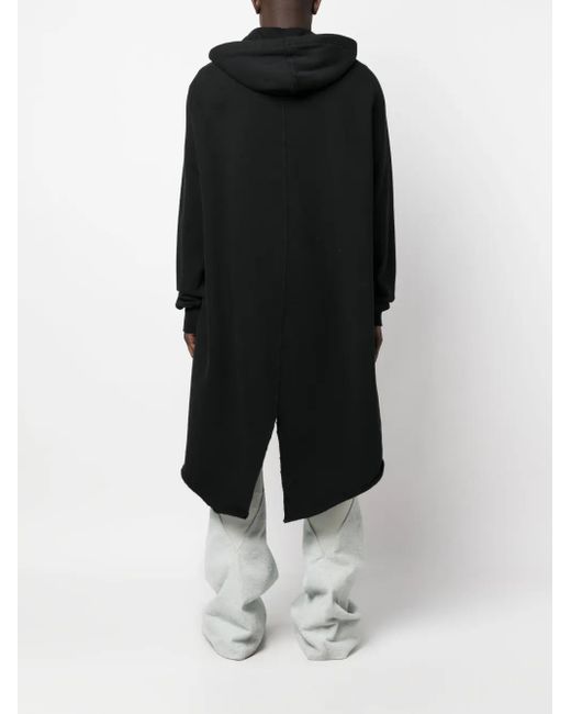 Rick Owens Black Fishtail Parka With Hood for men