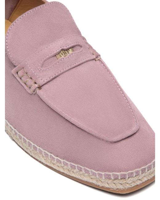 Bally Pink Square-toe Leather Espadrilles for men