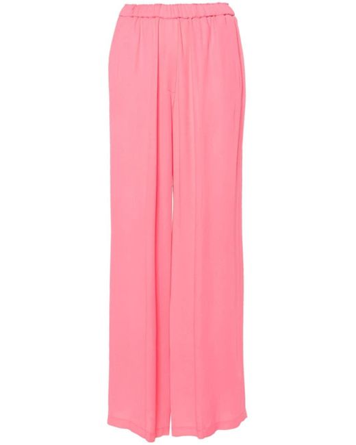 Forte Forte Pink High-waist Palazzo Trousers