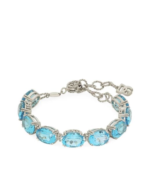 Dolce & Gabbana Anna トパーズ ブレスレット 18kホワイトゴールド Blue