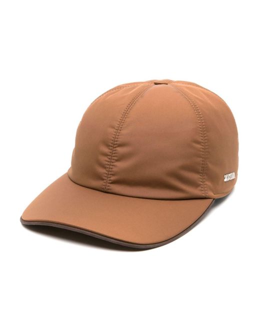 Cappello da baseball con logo di Zegna in Brown da Uomo