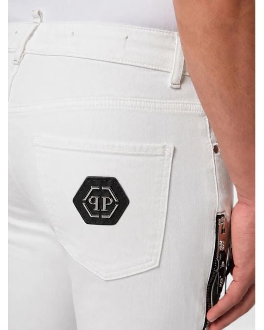 Vaqueros Rockstar Philipp Plein de hombre de color White