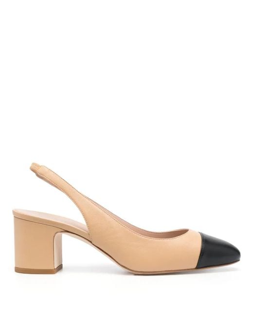 Scarosso Natural Miranda 65Mm Leather Pumps