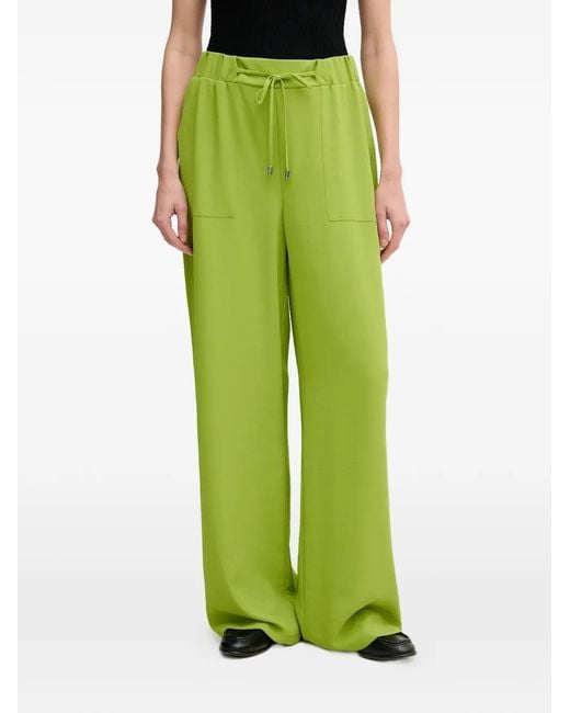 Joseph Ribkoff Green Drawstring Trousers
