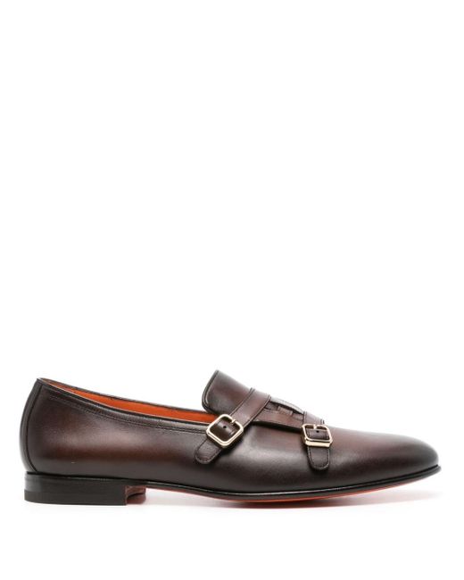 Santoni Carlos Monk-Schuhe in Brown für Herren