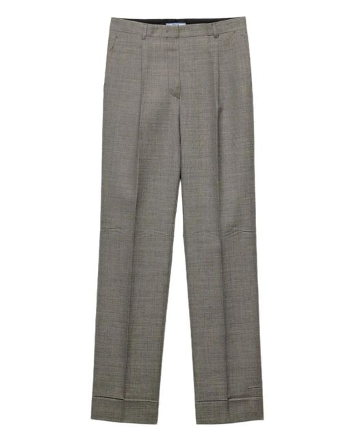 Pantalon Grisaille Prada en coloris Gray