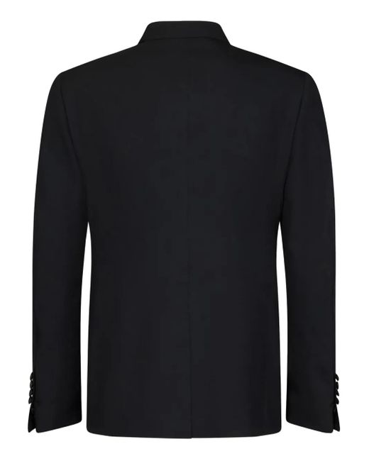 Tom Ford Black Silk-Lapel Single-Breasted Wool Jacket for men