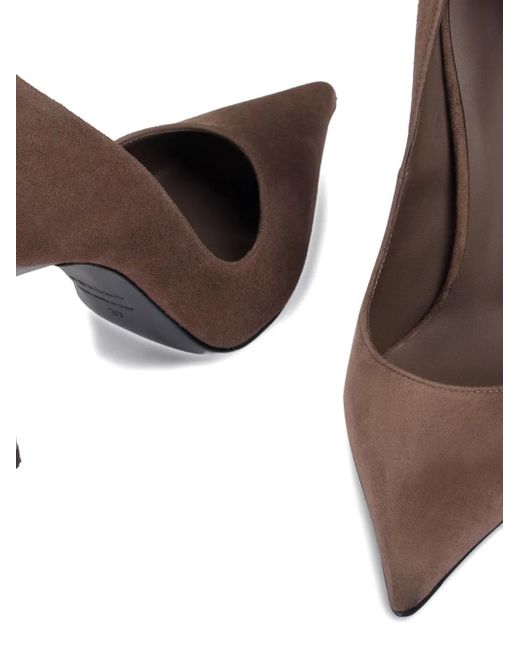 Le Silla Brown 100Mm Bella Heeled Pumps