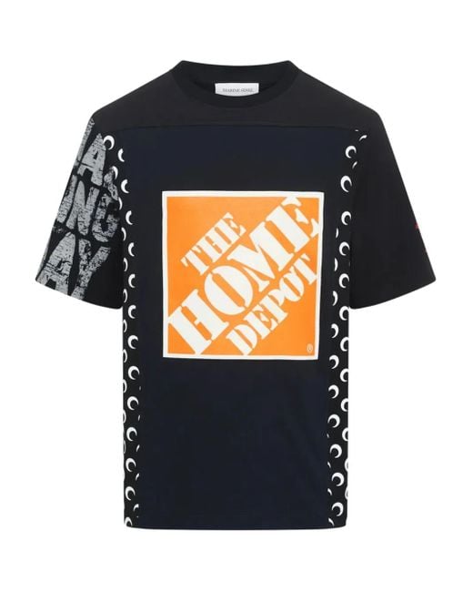 MARINE SERRE T-Shirt Met Grafische Print in het Blue voor heren