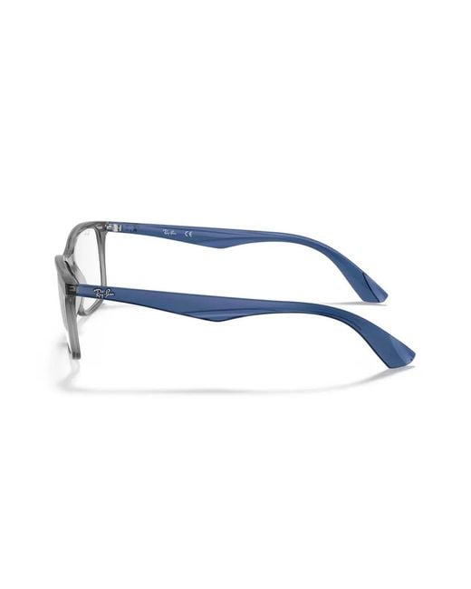 Ray-Ban Brown Rectangle-Frame Glasses