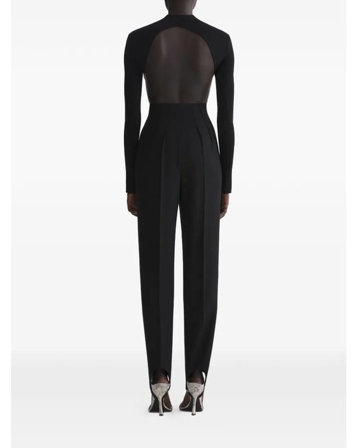 Mugler Black Cropped Top