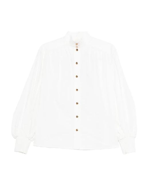 Blusa Con Collo Rigido di Zimmermann in White