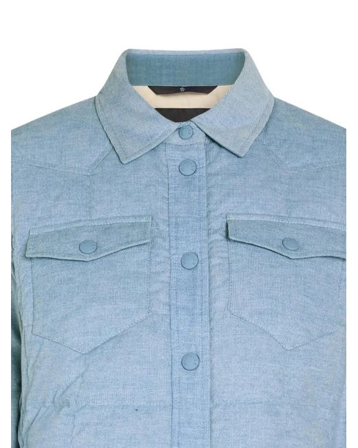 Moncler Blue Pocket Button Jacket
