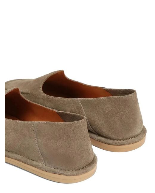 Naked Wolfe Gray Reef Suede Slip-On Loafers for men