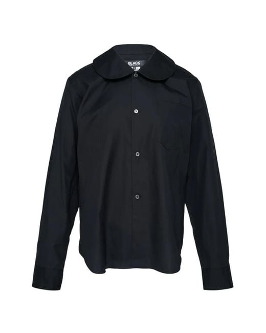 COMME DES GARÇON BLACK Blue Chemise Manches Longues À Col Claudine